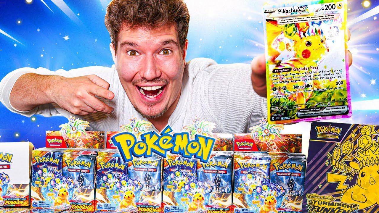 Ich öffne 100 Pokémon Booster für Pikachu! 😱🔥