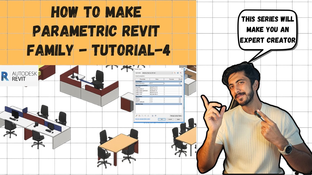 Revit Tutorial - How to Make Parametric Families Part -4