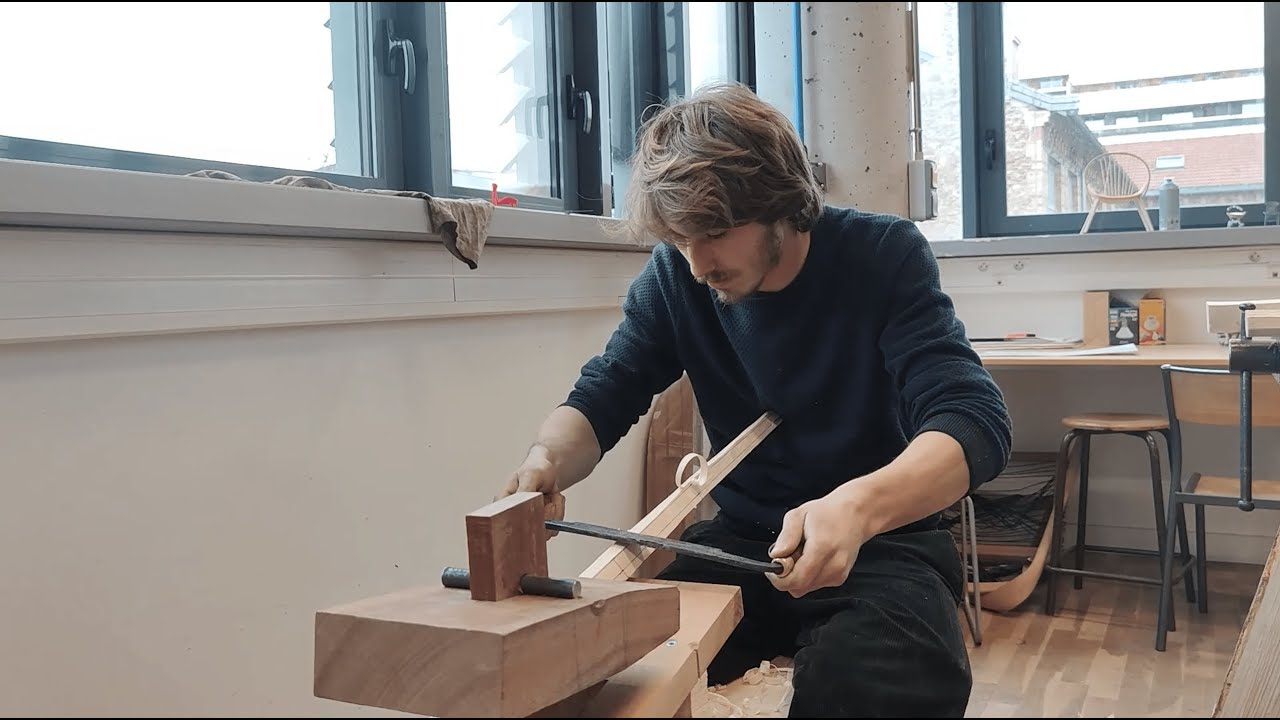 ATELIER DE MENUISERIE EN SIEGE de l'ECOLE BOULLE avec Théophane Ingold