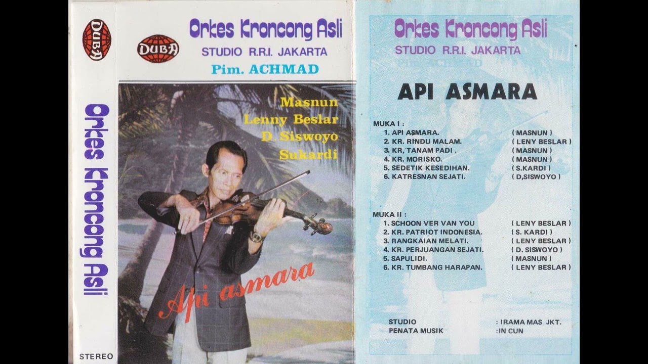 Orkes Krontjong Studio R.R.I. Jakarta - Api Asmara Side B