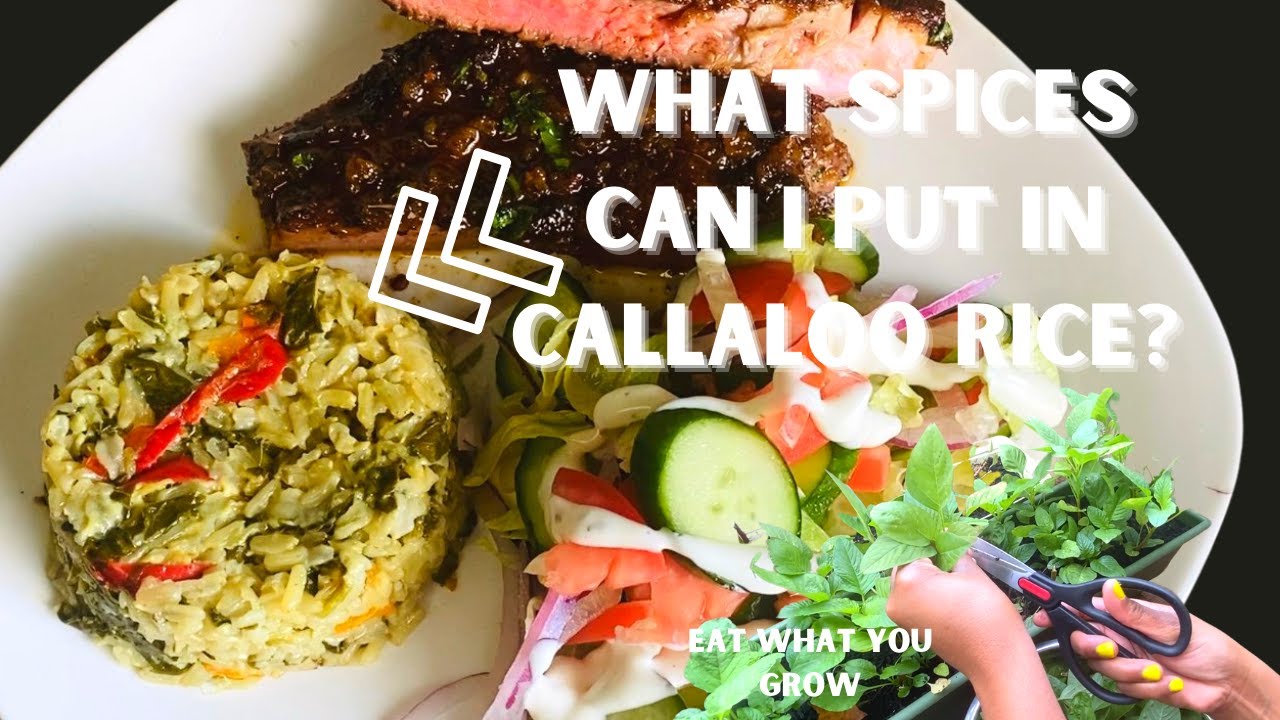 This is the Best way to Cook Jamaican Callaloo Rice with Coconut Milk