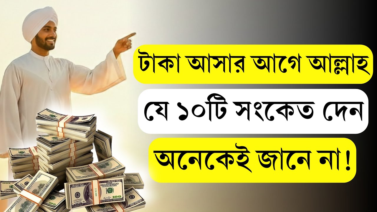 টাকা আসার আগে আল্লাহ যে ১০টি সংকেত দেন! | Signs Allah Sends Before Rizq Arrives | Jannater Ishara