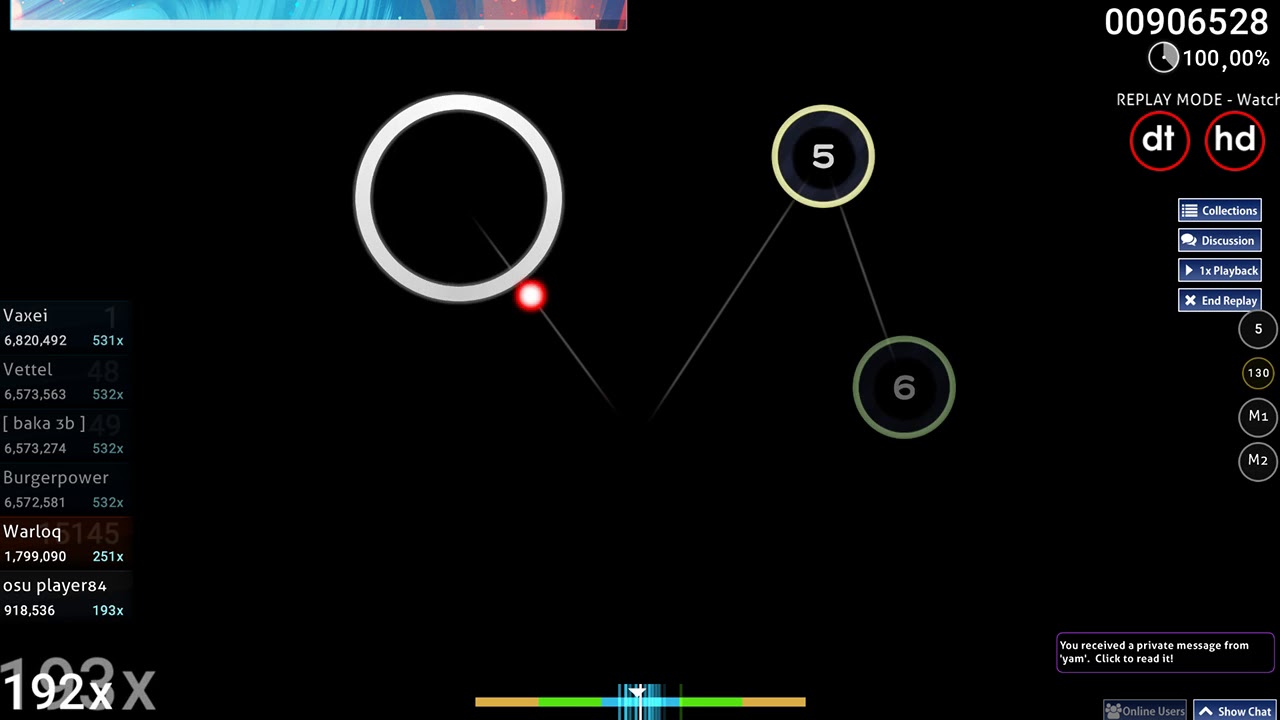 osu player84 | TRUE - Soundscape [StarR's Euphonious] +HDDT 99.19% 510/532x 1xMiss 685pp