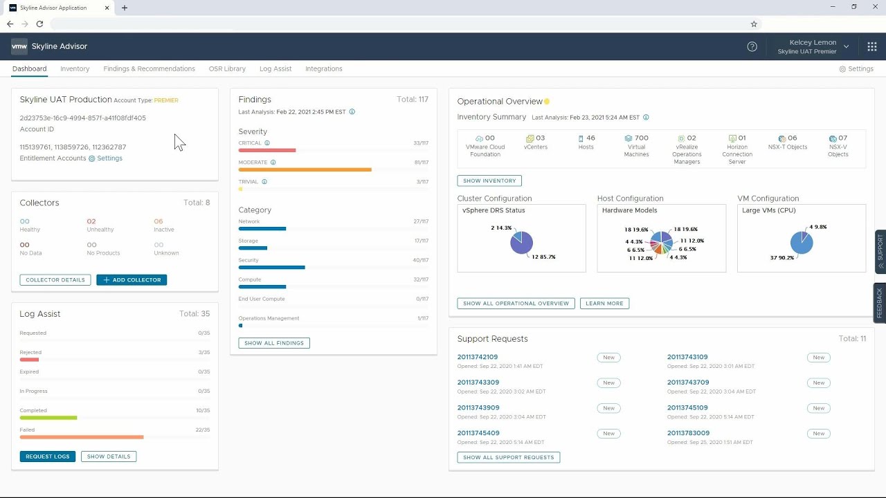 VMware Skyline: Product Overview Demonstration