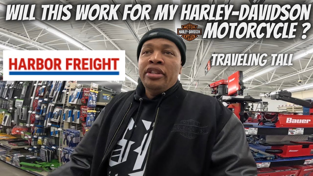 Today is the beginning: I stopped by Harbor Freight to get this for my Harley-Davidson Motorcycle.