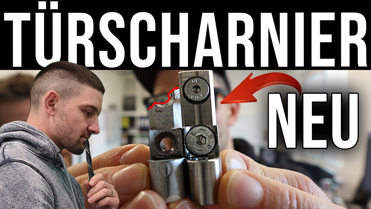 Türscharnier aus Edelstahl nachgebaut/DIY