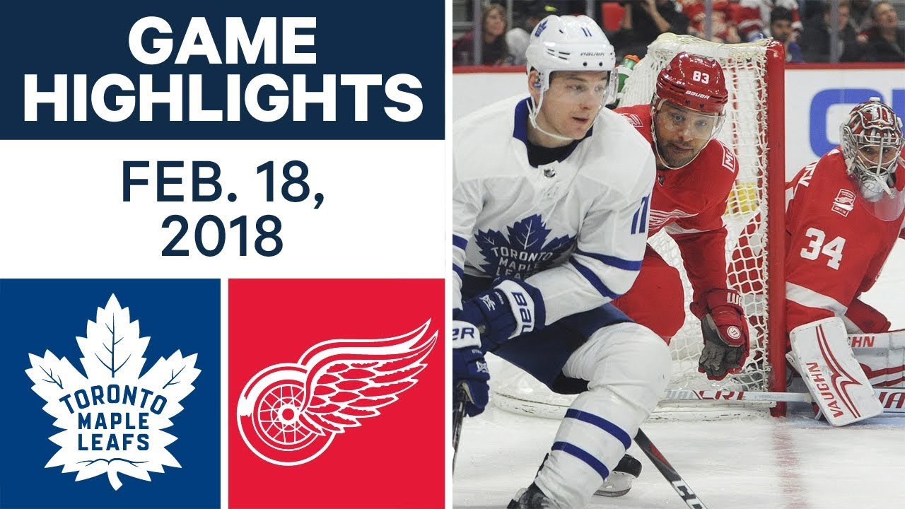 NHL Game Highlights | Maple Leafs vs. Red Wings - Feb. 18, 2018
