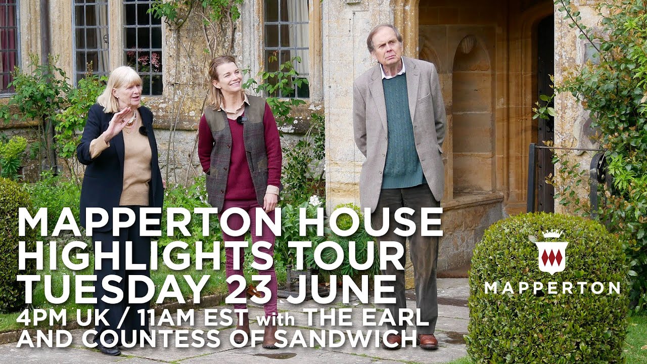 Mapperton House highlights and reflections tour with the Earl and Countess of Sandwich