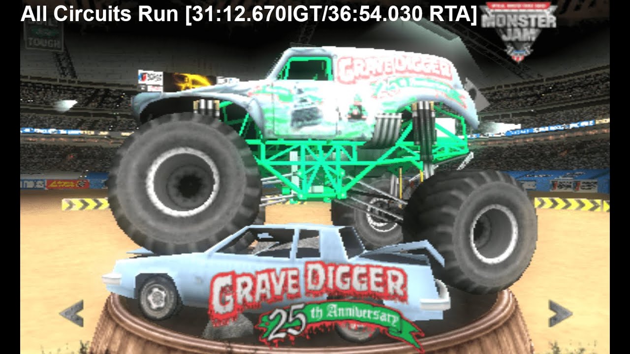 Monster Jam(2007): All Circuit Races 31:12.670 IGT/36:54.030 RTA