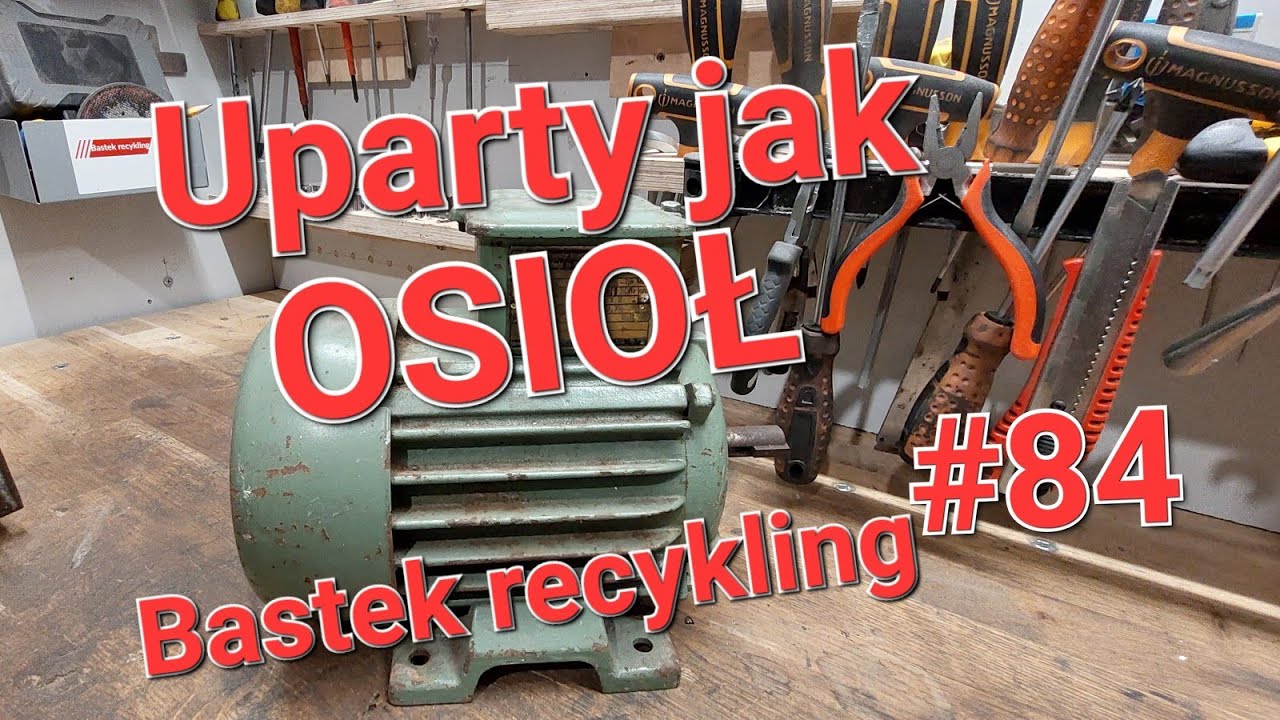 Jak rozebrać silnik elektryczny #84 Bastek #recykling #miedź #mosiądz #złom