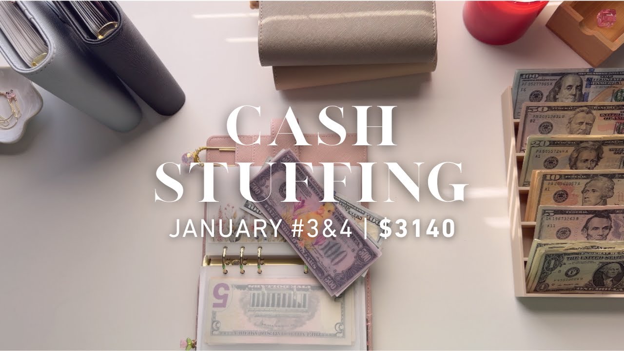 Cash Envelope Stuffing | $3140 | January Weeks 3 & 4