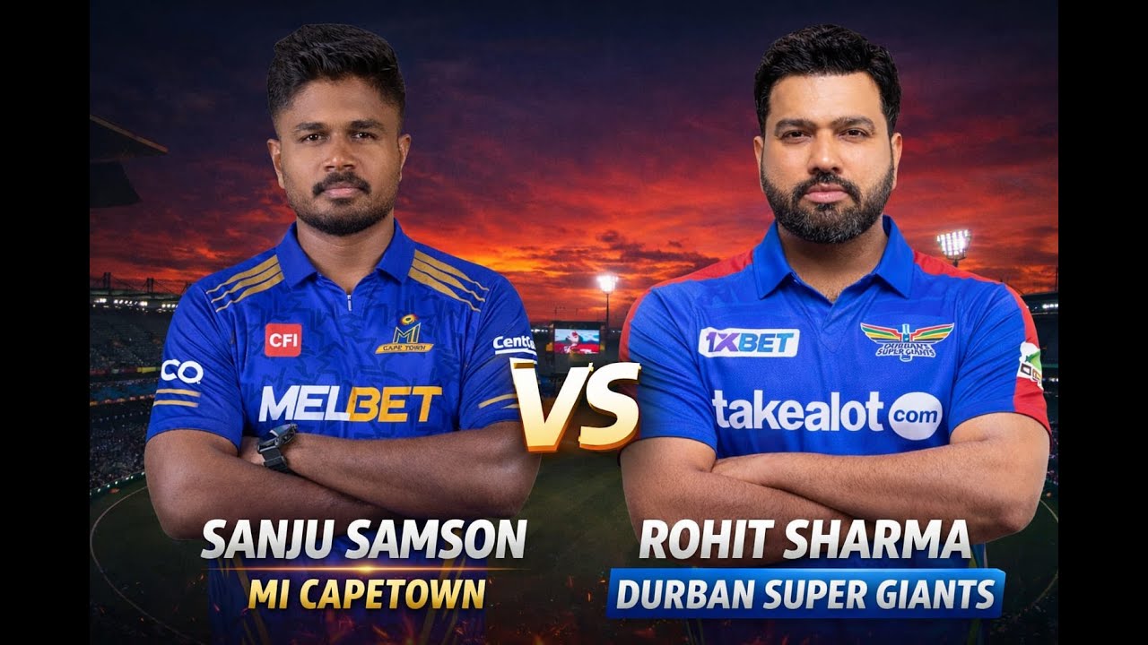 SA 20  MATCH 03 |  SANJU SAMSON  VS  ROHIT SHARMA | MI CAPETOWN  VS   DURBAN SUPER GIANT