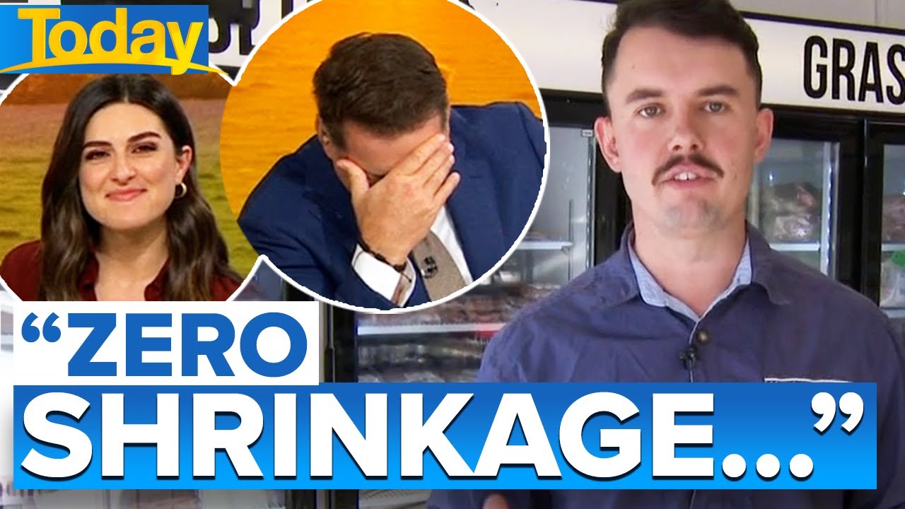 Hosts can't keep a straight face over butcher's 
