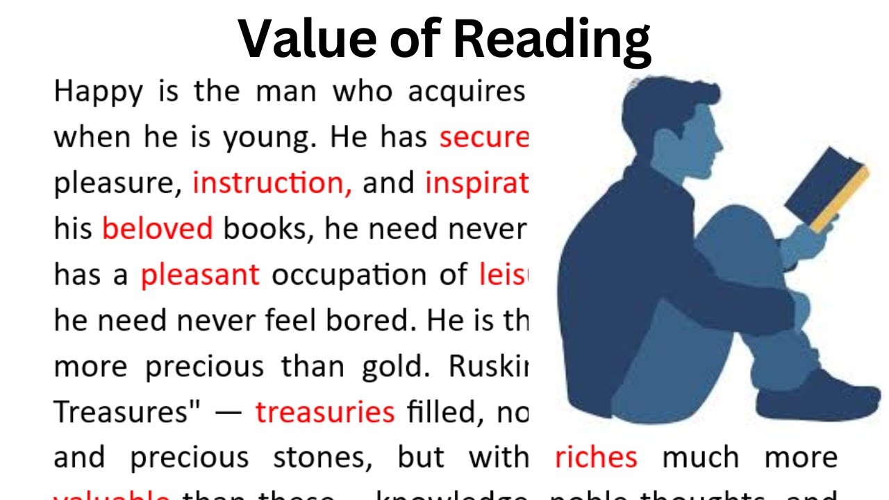Value of Reading | Passage Reading | Paragraph | Reading Practice |Para Reading | Comprehension