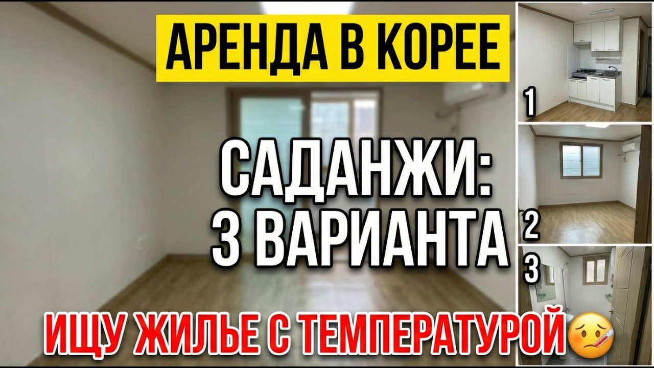 Аренда жилья в Саданжи (Корея): 3 варианта квартир | Ищу жилье с температурой 🤒Январь 2025