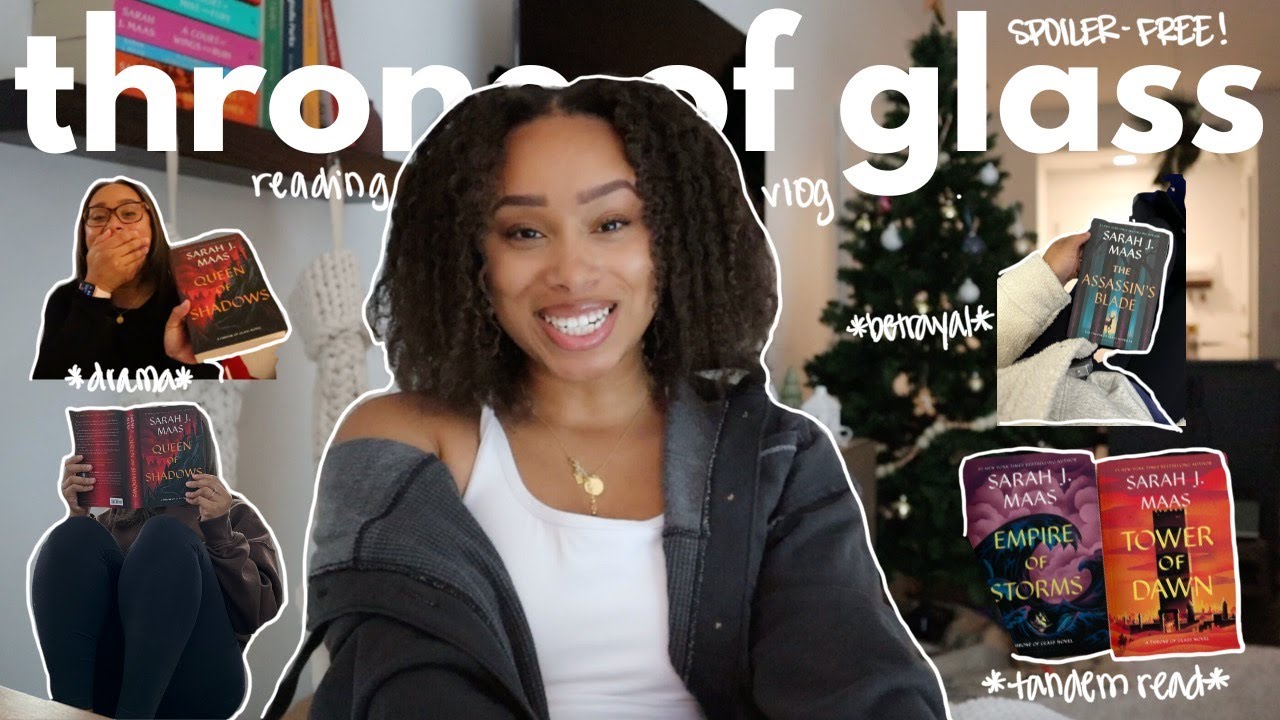 read the throne of glass series with me!! ❤️‍🔥🗡️👑 *spoiler-free reading vlog*