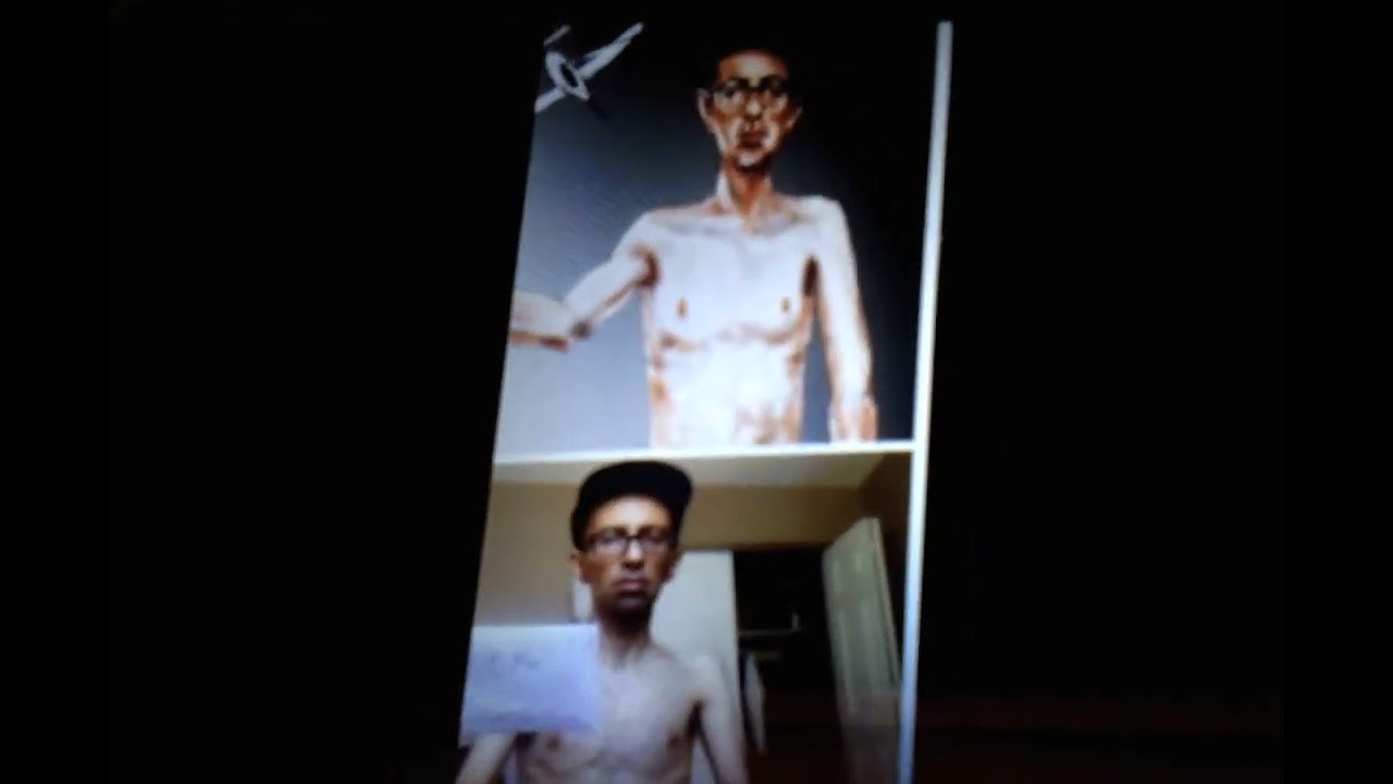Shirtless geek transformation to Hunk