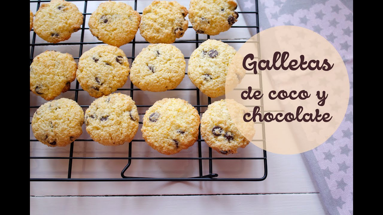 Galletas/ Cookies de coco y chocolate