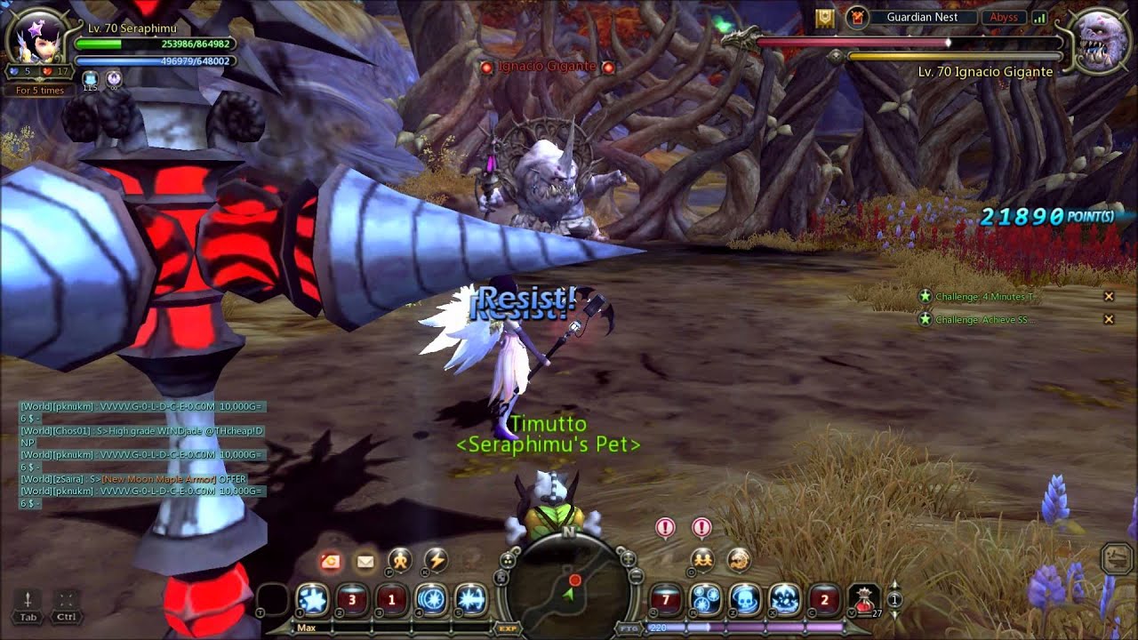 Dragon Nest SEA Level 70 Majesty Guardian Nest solo without death