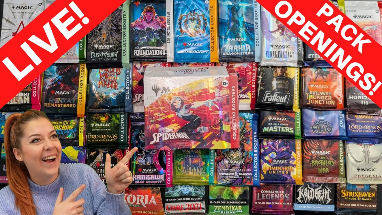 🔴LIVE! MTG Rip & Ship w/ Queen Honey | Spider-Man, FIN & A Wide Variety of Collector Packs | 10/7