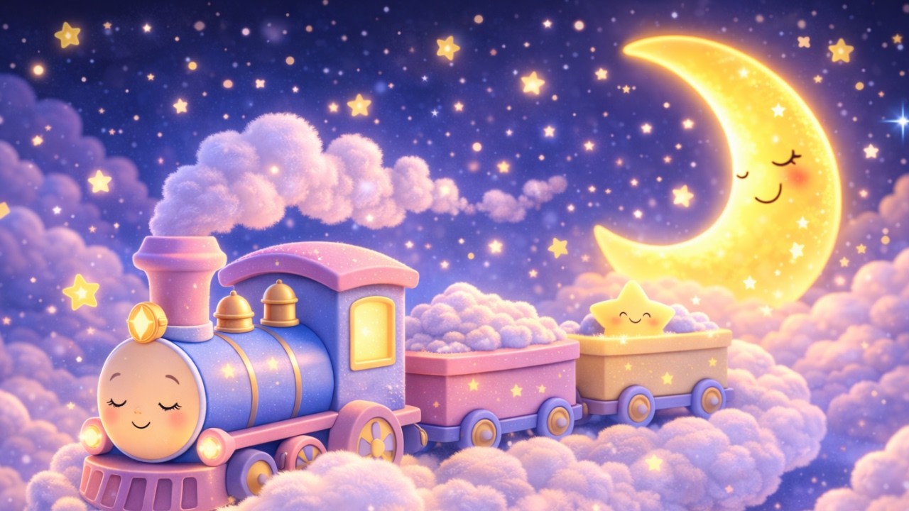 Dreamland Train 🚂🌙 | Baby Sleep Lullaby | Gentle Bedtime Song for Babies
