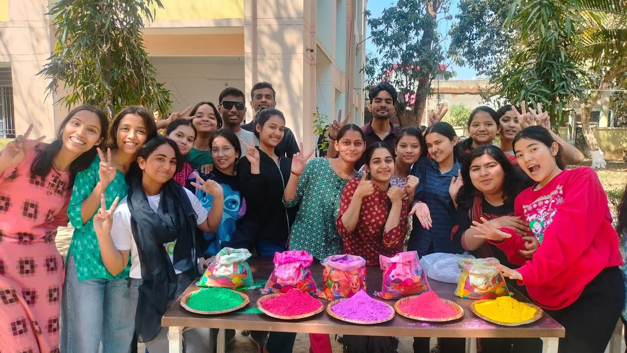 Holi celebration 🩷in SCON state College of nursing ⭐