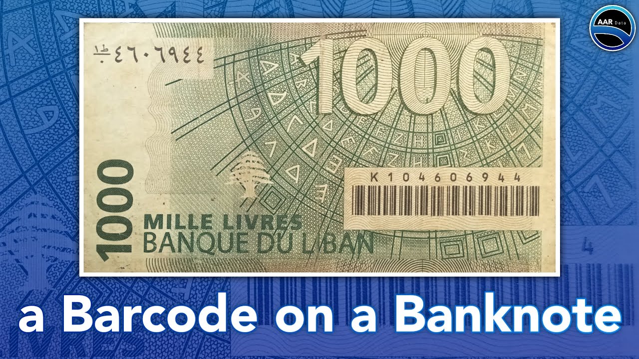 A Banknote with a Barcode on it