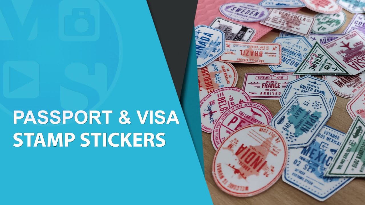 Passport and Visa Stamp Stickers