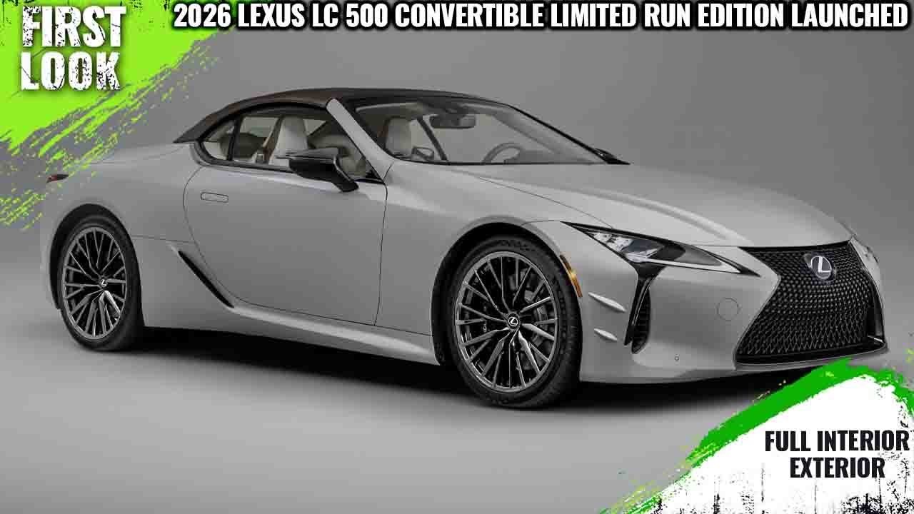 2026 Lexus LC 500 Convertible Special Edition Launched With New Colour - Full Interior Exterior