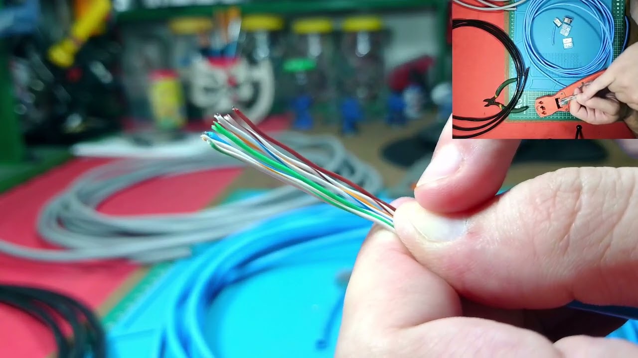 Tutorial como hacer crimpado de cables de red / ethernet