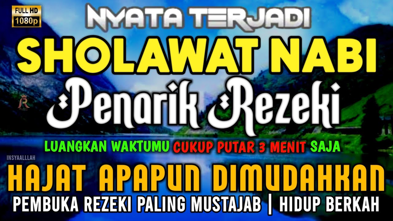 SHOLAWAT NABI PALING MUSTAJAB, Sholawat Jibril Penarik Rezeki Paling Dahsyat, Sholawat Jibril Merdu