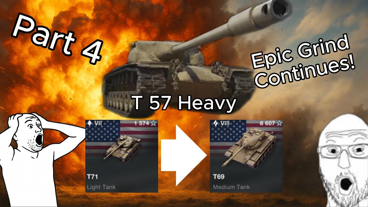World of Tanks Blitz | Grind to T57 Heavy | From T71 to T69