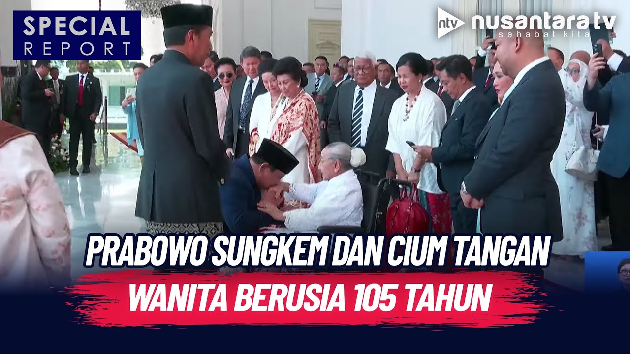 Momen Hangat! Prabowo Sungkem dan Cium Tangan Wanita Berusia 105 Tahun di Istana | SPECIAL REPORT