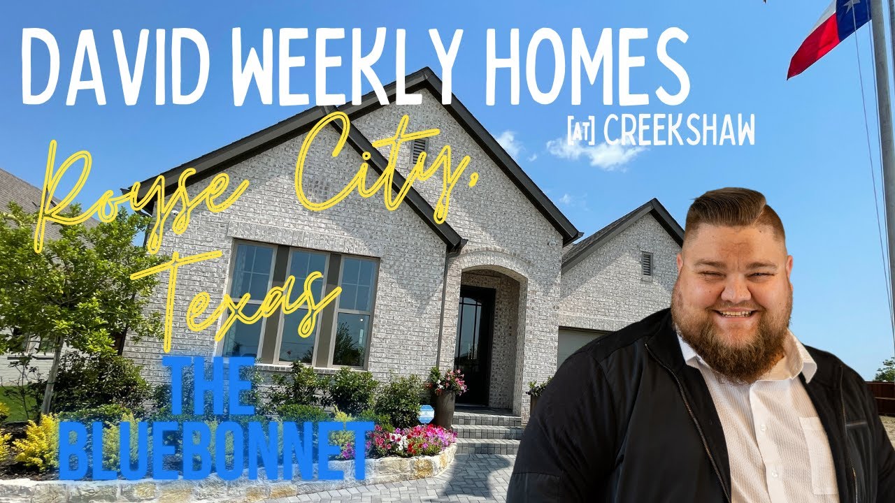 David Weekly Homes | Creekshaw | Bluebonnet | 2244 SF | 3 Bedrooms | Bonus Room| Royse City, Texas