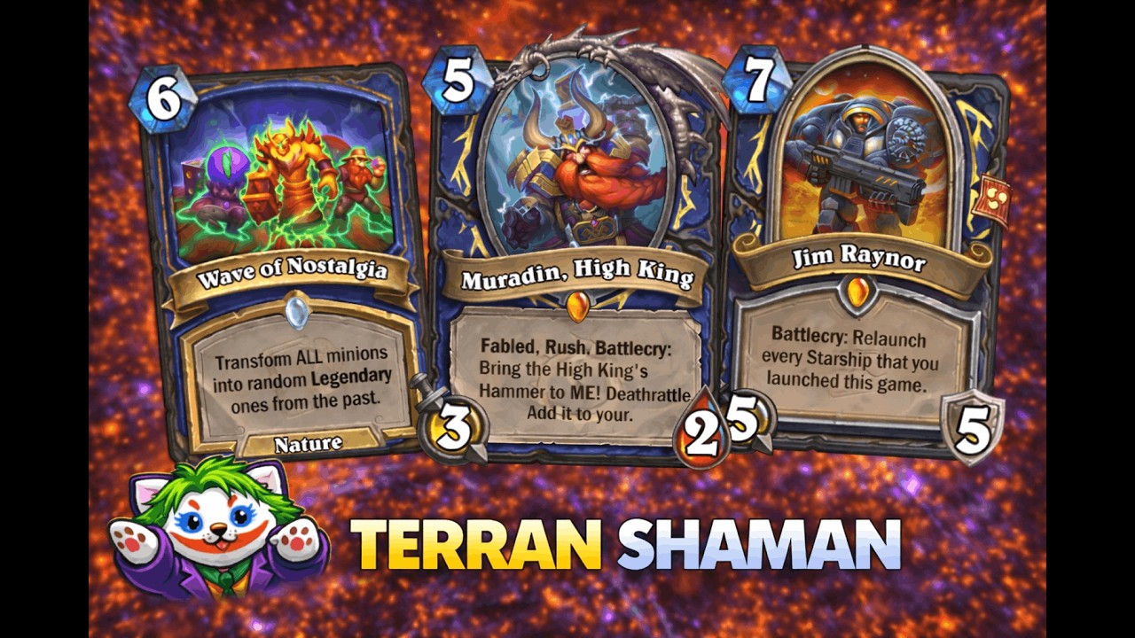 Terran Shaman 75%+ WINRATE?! 🤯 | Raynor + Nostalgia Combo | Hearthstone Gameplay