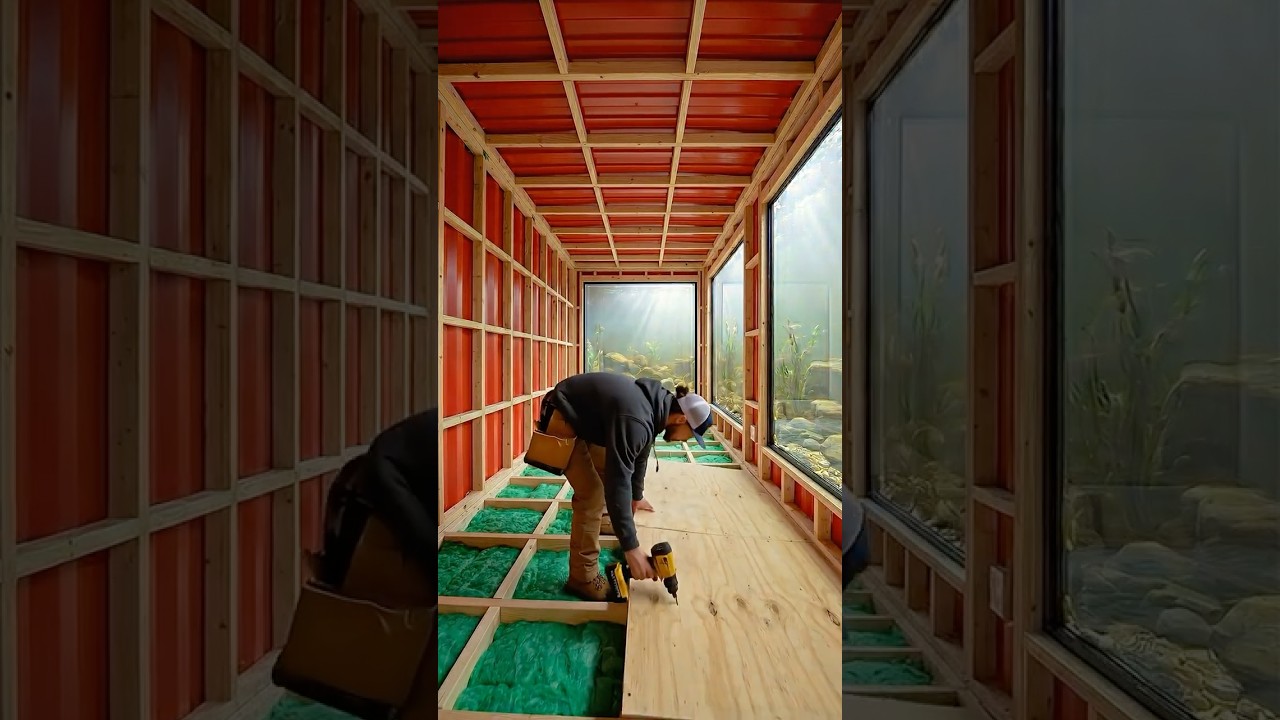 Building a Secret Underwater Container Room 🏠