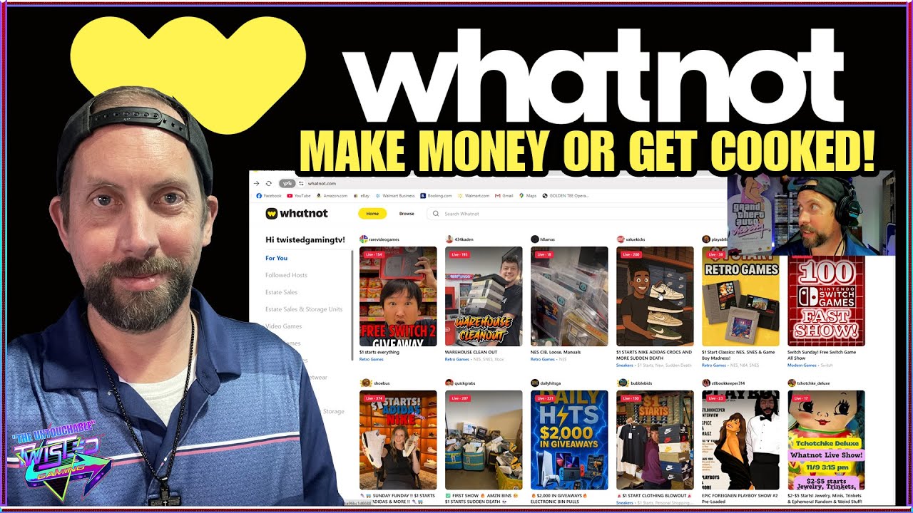 Продажа видеоигр на Whatnot? Плохое и хорошее!