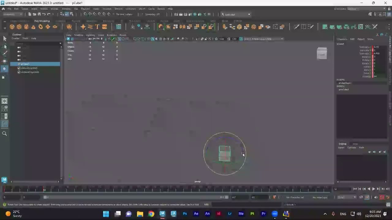 Autodesk Maya 2024 - Introduction to Animation, Cameras, Seq Rendering