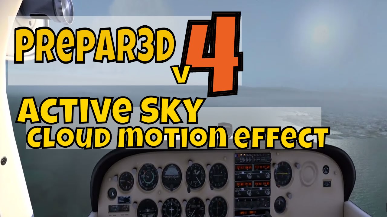 Prepar3D v4 Active Sky in cloud motion effect (entering right downwind 28R @KSFO)