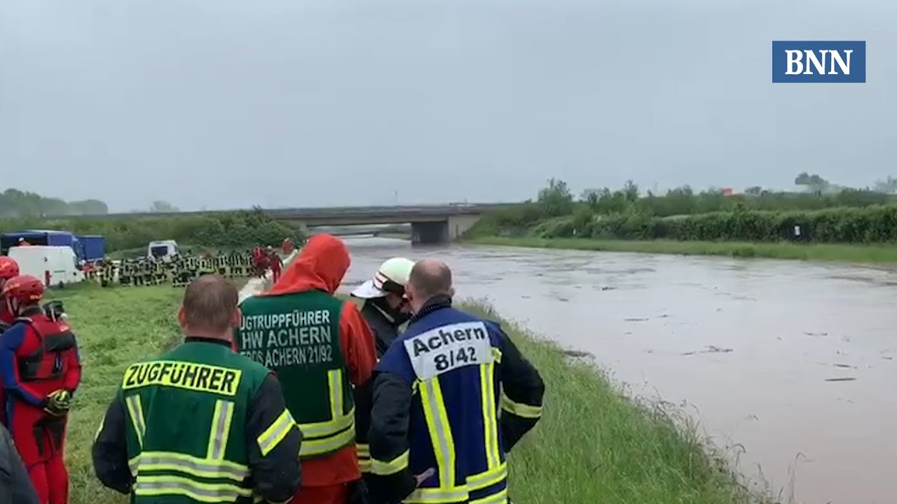 Hochwasser in Achern (21.05.2019): Interview mit der Feuerwehr