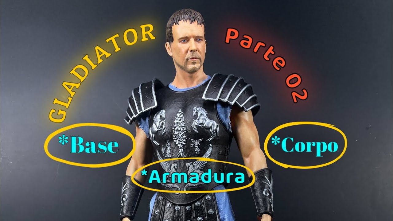 Como pintar esculturas 3D armadura do GLADIATOR ,  Passo a Passo GLADIATOR 3D Part 2
