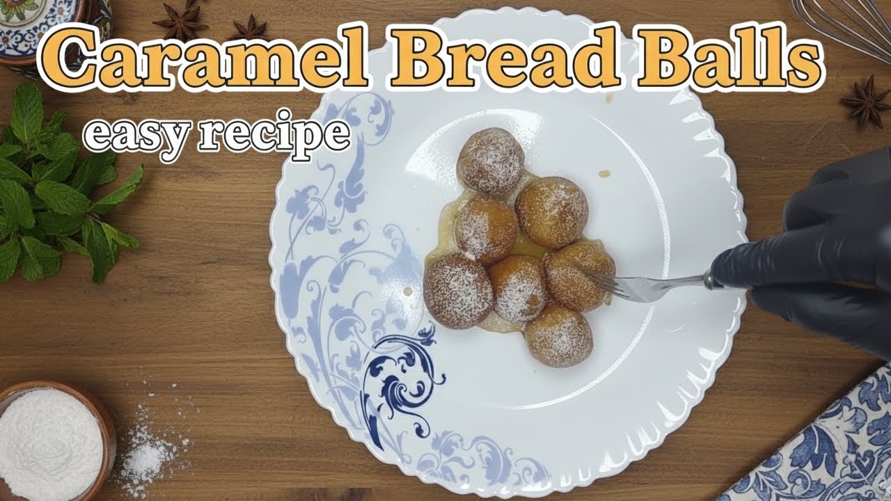 Caramel Bread Balls Recipe | Bread Gulab Jamun easy recipe