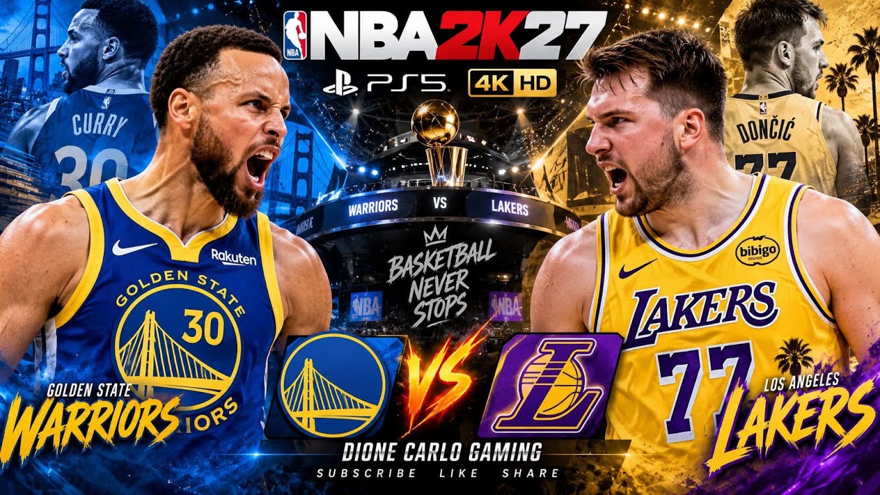 NBA 2K27 Gameplay Lakers VS Warriors September 22,2026 4K HD