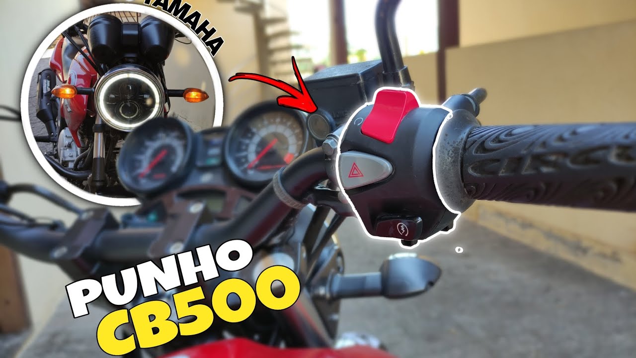 Como instalar Punho da CB500 Na Yamaha Fazer 250