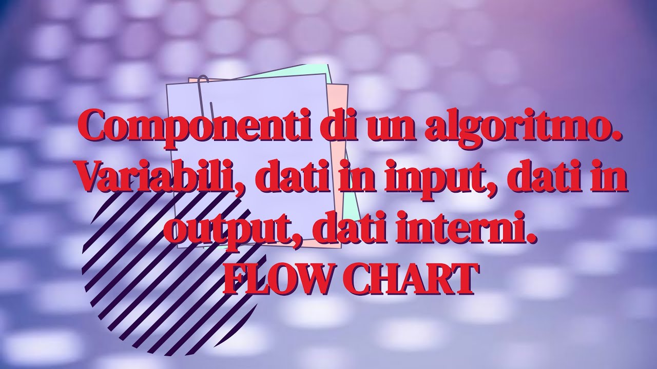 Algoritmo: dati. Componenti di un algoritmo. Variabili, dati in input, dati in output, dati interni.