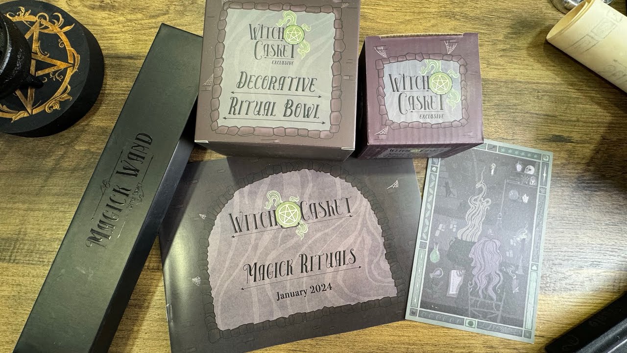 Witch Casket~ Magick Rituals~ unboxing January 2024