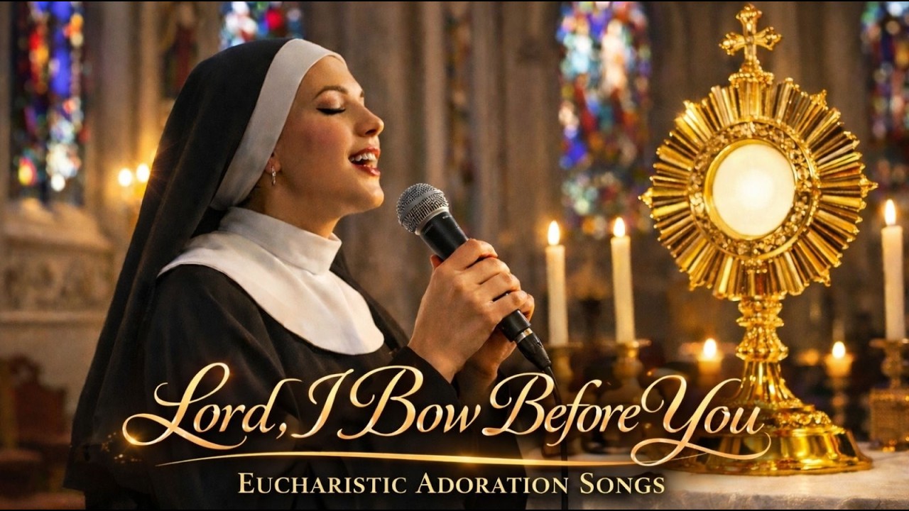 Lord, I Bow Before You 🙏 Eucharistic Adoration Songs | Catholic Worship Before the Blessed Sacrament