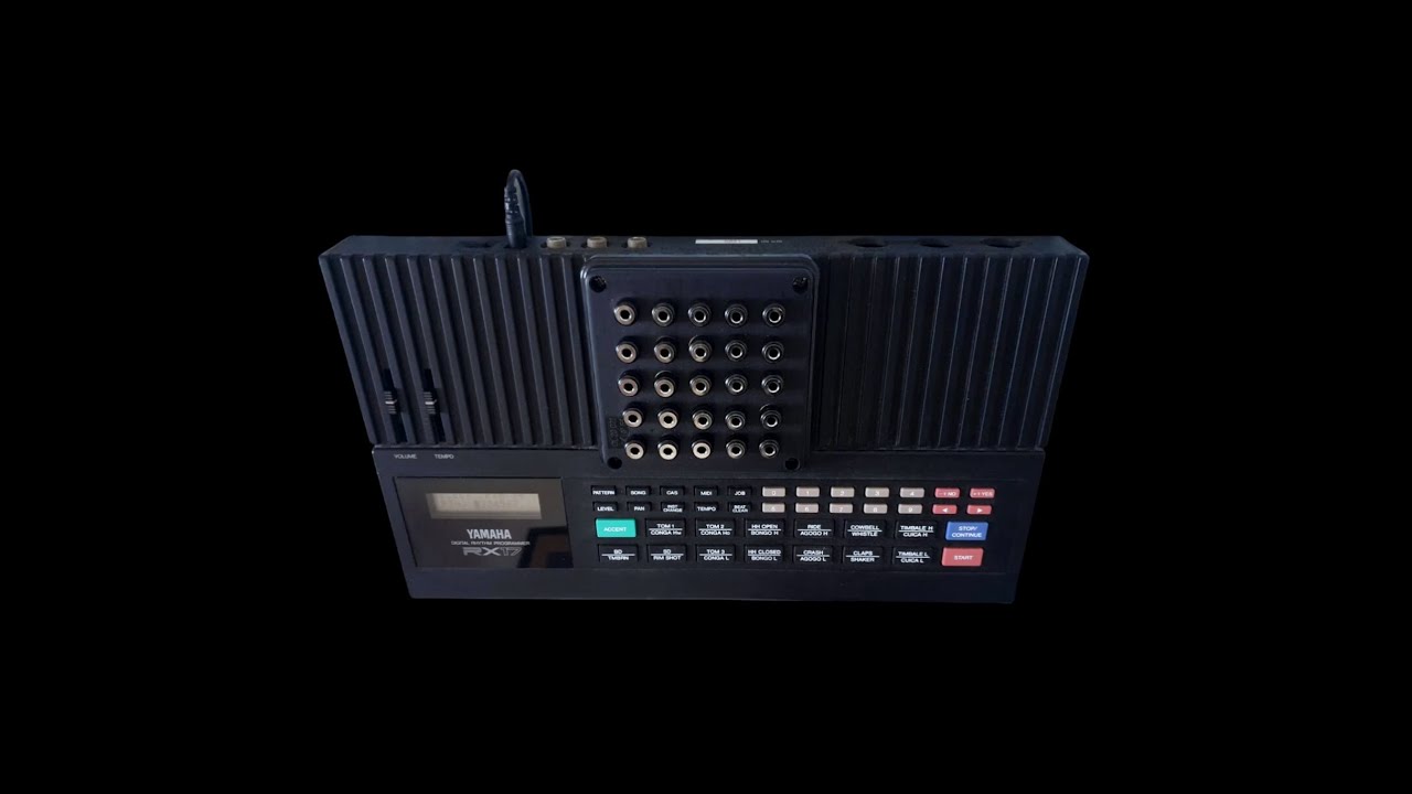 Yamaha RX17 1987 Drum Machine + Patch Bay Mod