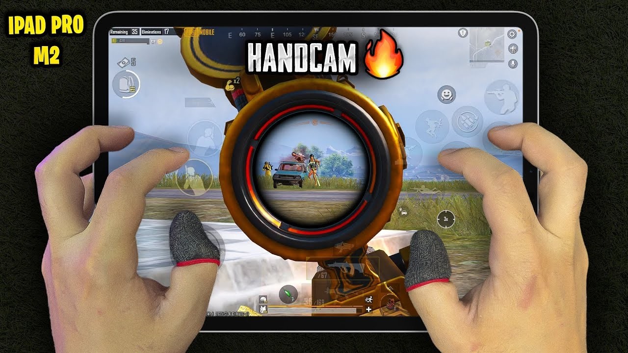 iPad Pro M2 + BGMI 120 FPS 😈 Ultra Graphics 4 Finger Gyro Handcam Sensitivity Setting