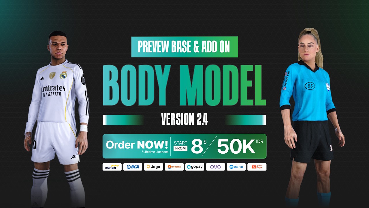 PREVIEW UPDATE V2.4 — BODY MODEL BASE & ADD-ON by PRDX